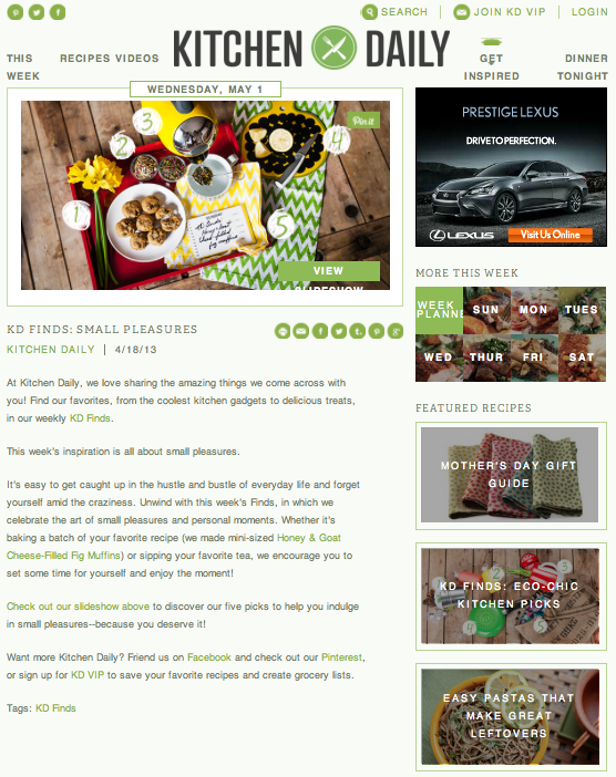 Kitchen Daily - KD Finds