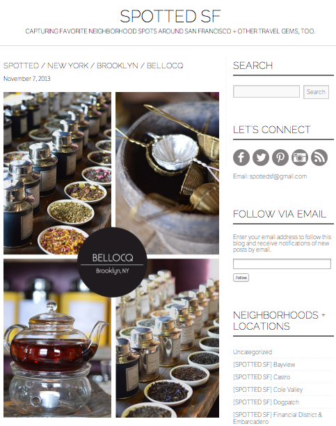 SPOTTED / NEW YORK BROOKLYN / BELLOCQ