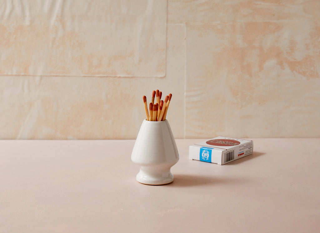 White Chasen Naoshi (Matcha Whisk Holder)