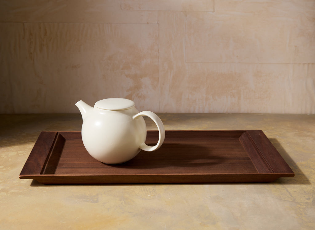 Pebble Teapot, Cream