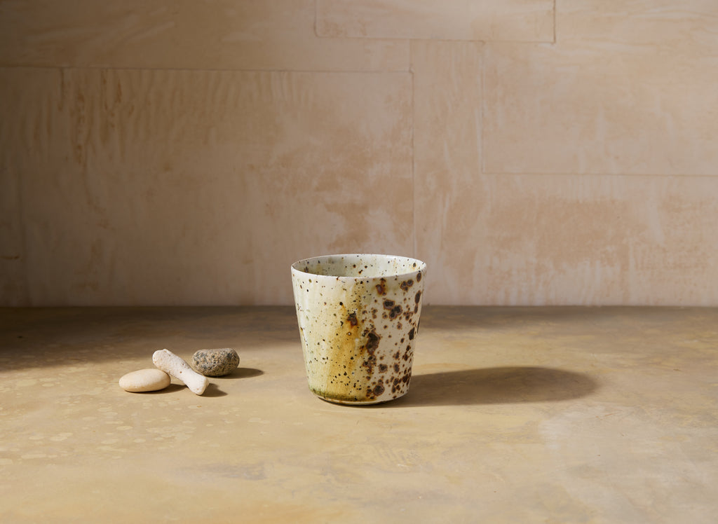 Porcelain Cup with Basalt
