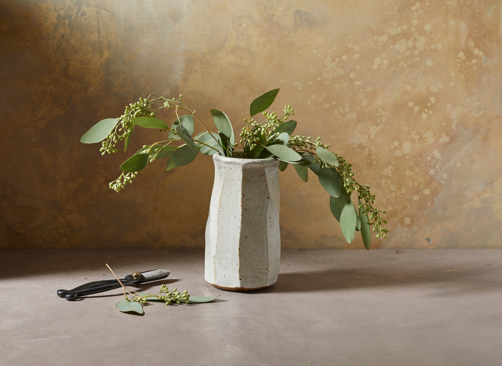 Faceted Column Vase