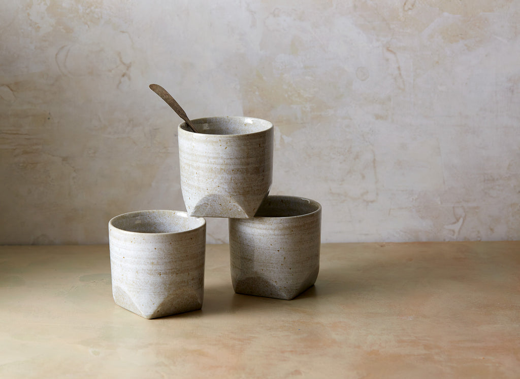 Faceted Granite Cup